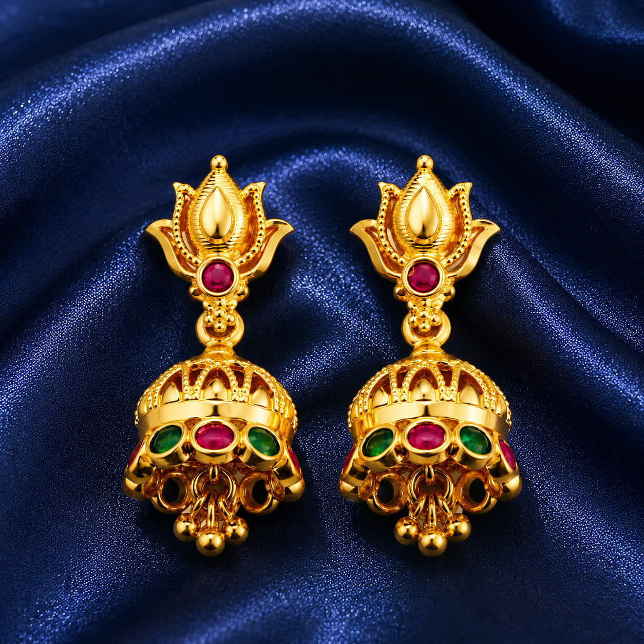 TRADITIONAL TEMPLE JHUMKA EARRINGS